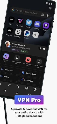 Opera browser with AI
