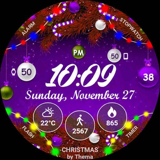 Christmas Lights Watch Face