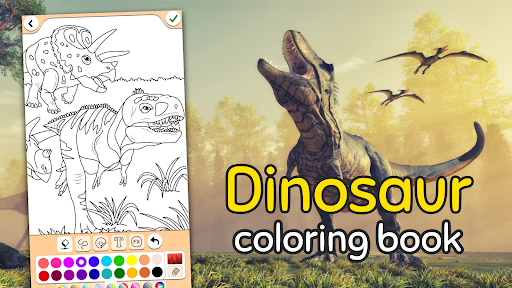 Dino Coloring Game