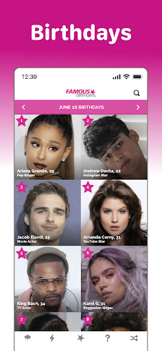 Famous Birthdays