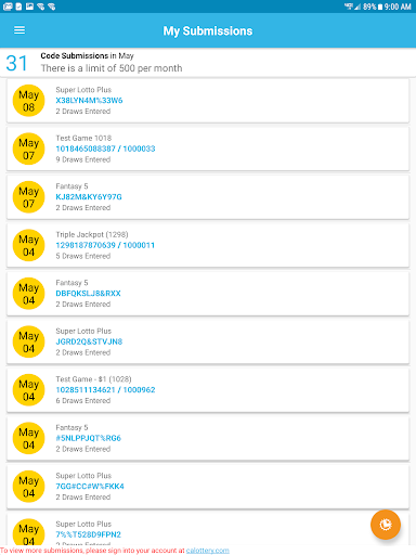 CA Lottery Official App