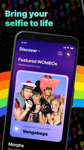 Wombo: Make your selfies sing