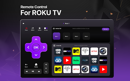 TV Remote Control for RokuTV