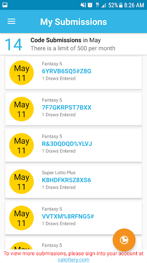 CA Lottery Official App