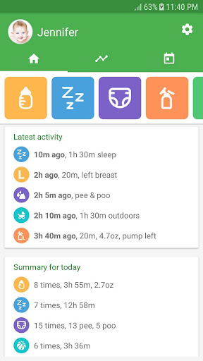 Baby tracker - feeding, sleep