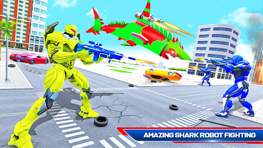 Shark Robot Car Transform Game