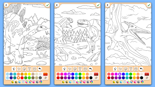 Dino Coloring Game