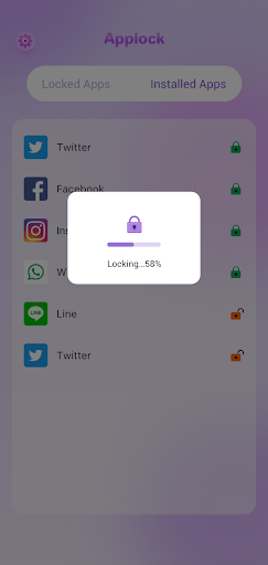 Purple Applock & Fast Internet