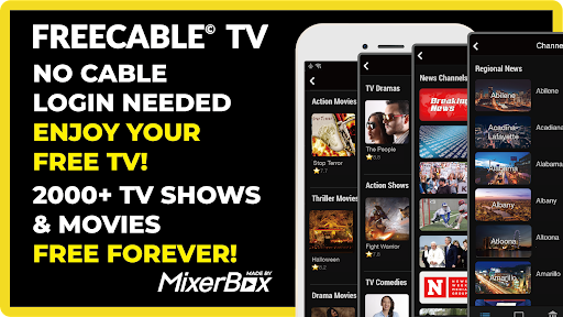 FREECABLE© TV App: Shows, News