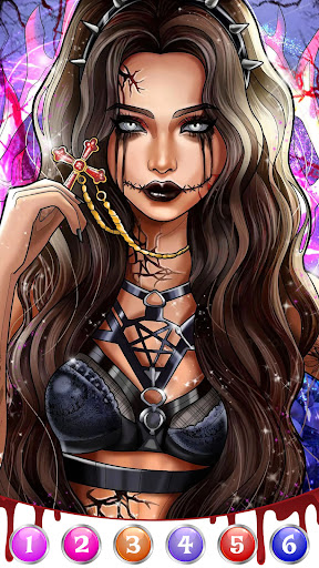 Dark, Horror Color by Number