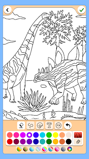 Dino Coloring Game