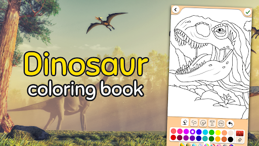 Dino Coloring Game