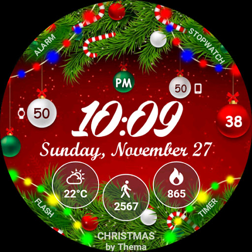 Christmas Lights Watch Face