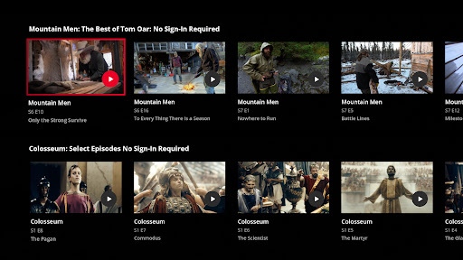 HISTORY: Shows & Documentaries