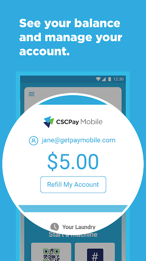 CSCPay Mobile Coinless Laundry