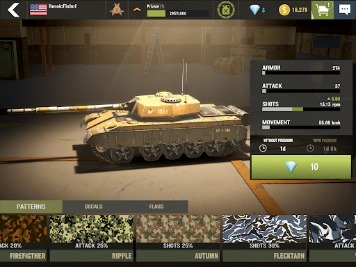 War Machines：Tanks Battle Game