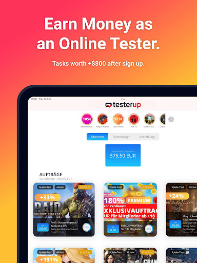 Testerup: Test & Earn Rewards