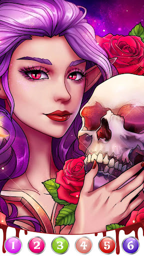 Dark, Horror Color by Number