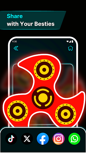 Finger Spinner: Glow Art Draw