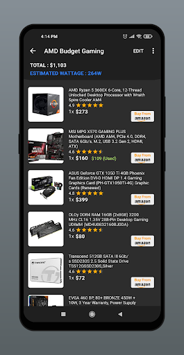 PC Builder: Part Picker