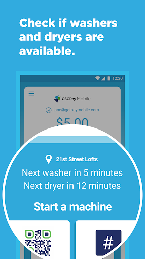 CSCPay Mobile Coinless Laundry