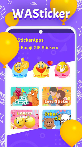 WAStickerApps Love Emoji GIF