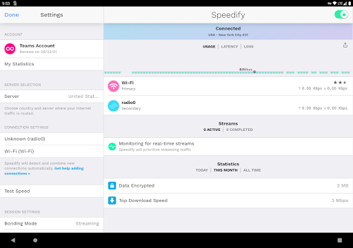 Speedify - Live Streaming VPN