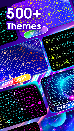 Neon LED Keyboard - RGB Lighting Colors