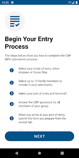Mobile Passport Control