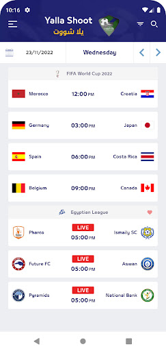 Yalla Shoot - Live Scores