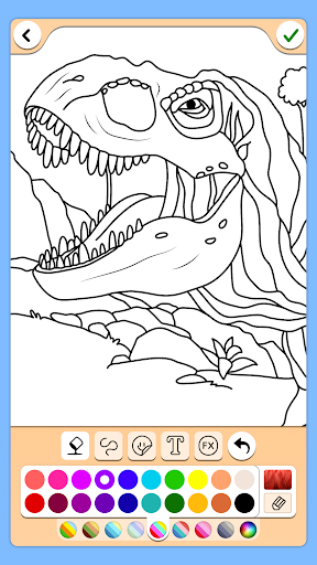 Dino Coloring Game