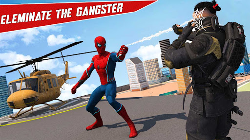 Spider Rope Hero Man Gangster Crime City Battle