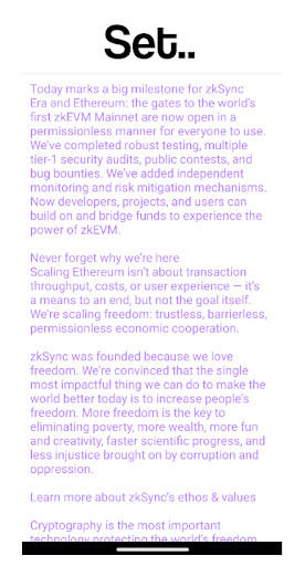 ZKSync Airdrop & Wallet