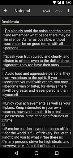 Notepad - simple notes