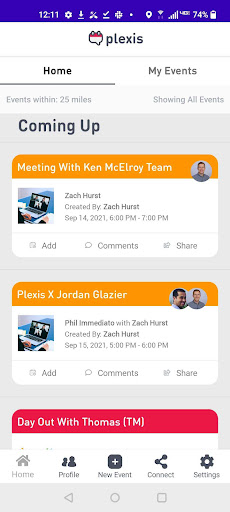 Plexis - Events With Friends