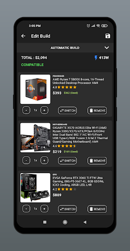 PC Builder: Part Picker
