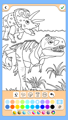Dino Coloring Game