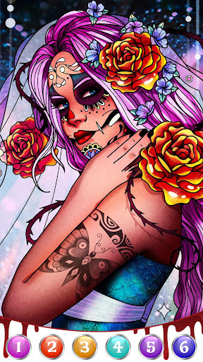 Dark, Horror Color by Number