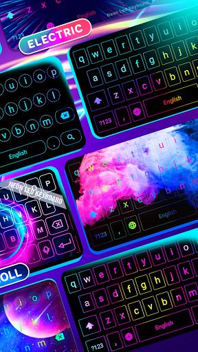 Neon LED Keyboard - RGB Lighting Colors