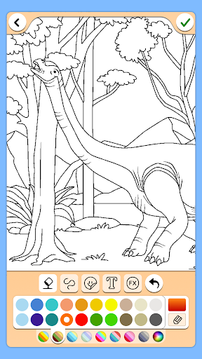 Dino Coloring Game