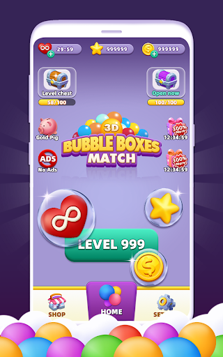 Bubble Boxes : Match 3D