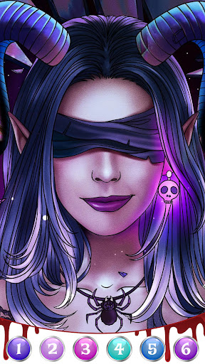 Dark, Horror Color by Number