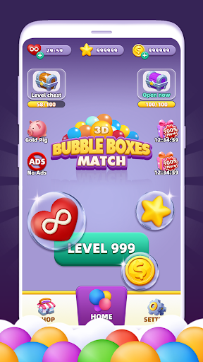 Bubble Boxes : Match 3D