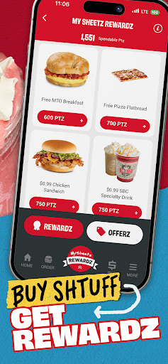 Sheetz Food Delivery & Rewards