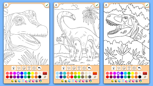 Dino Coloring Game
