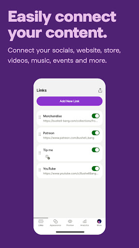 Linktree: Link in bio creator