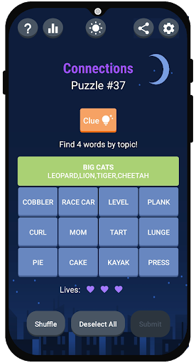 Connections: Group words