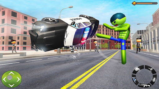 Stickman Giant Hero Crime City