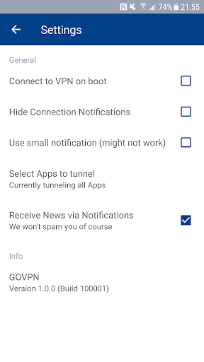 VPN secure fast proxy by GOVPN