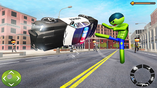 Stickman Giant Hero Crime City